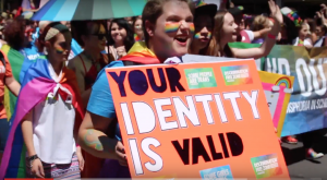poster says 'your identity is valid'