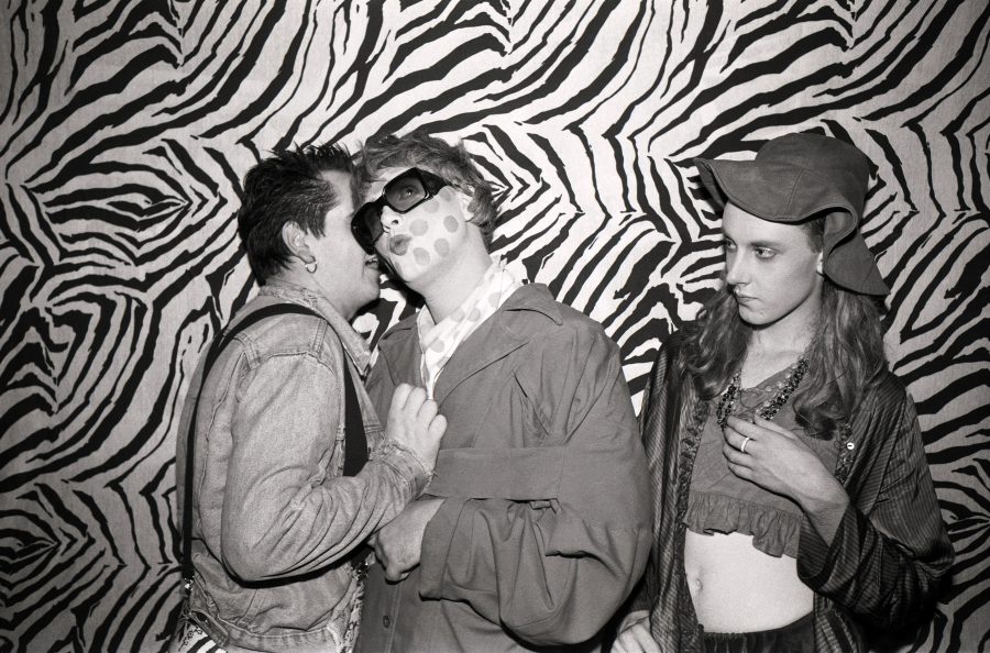 Leigh Bowery, Fat Tony & Marc Vaultier at Jungle in 1985