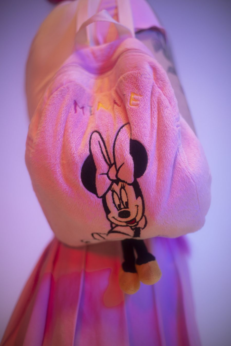 Delsi's Minnie Mouse backpack.