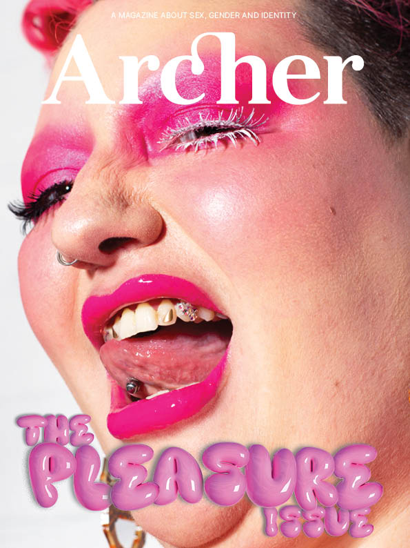 Archer issue 19 cover: the PLASURE issue featuring Kitty Obsidian