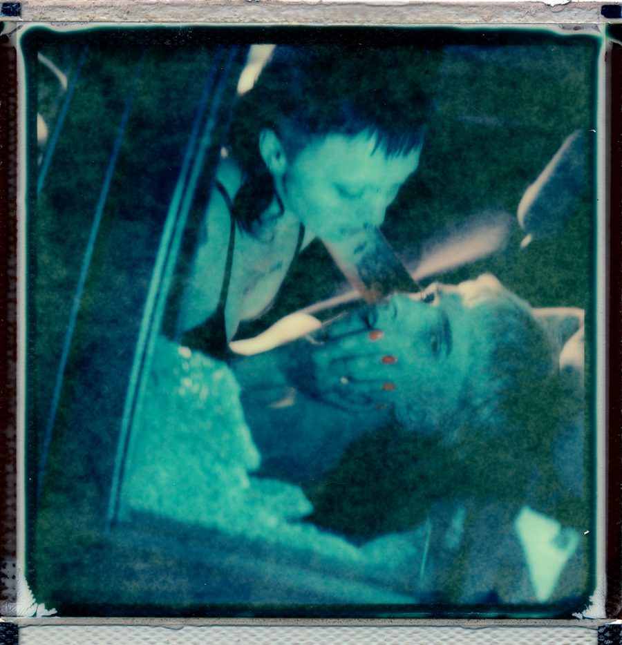 A polaroid of a porn scene.