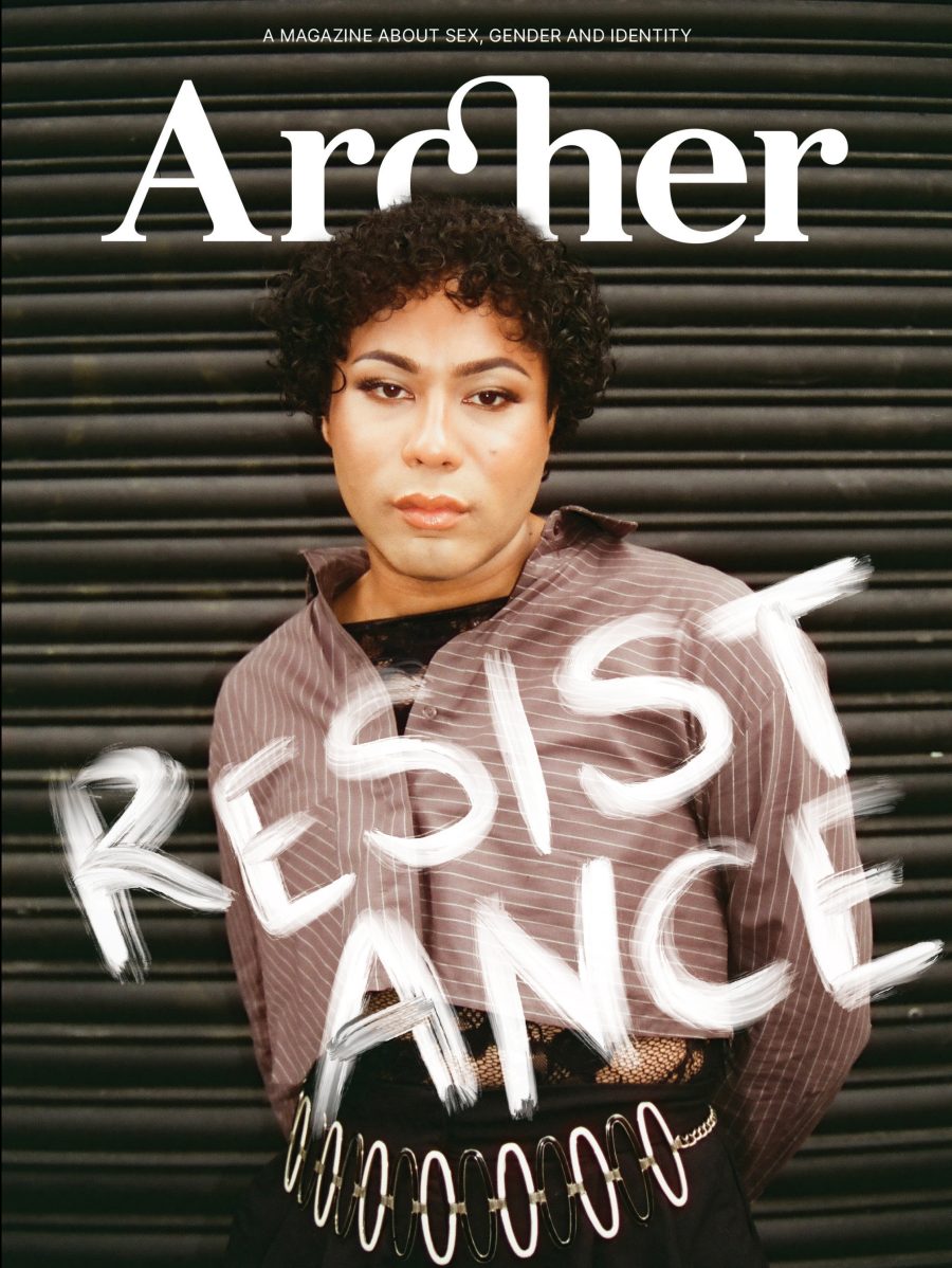 RESISTANCE cover featuring Travis Alabanza.