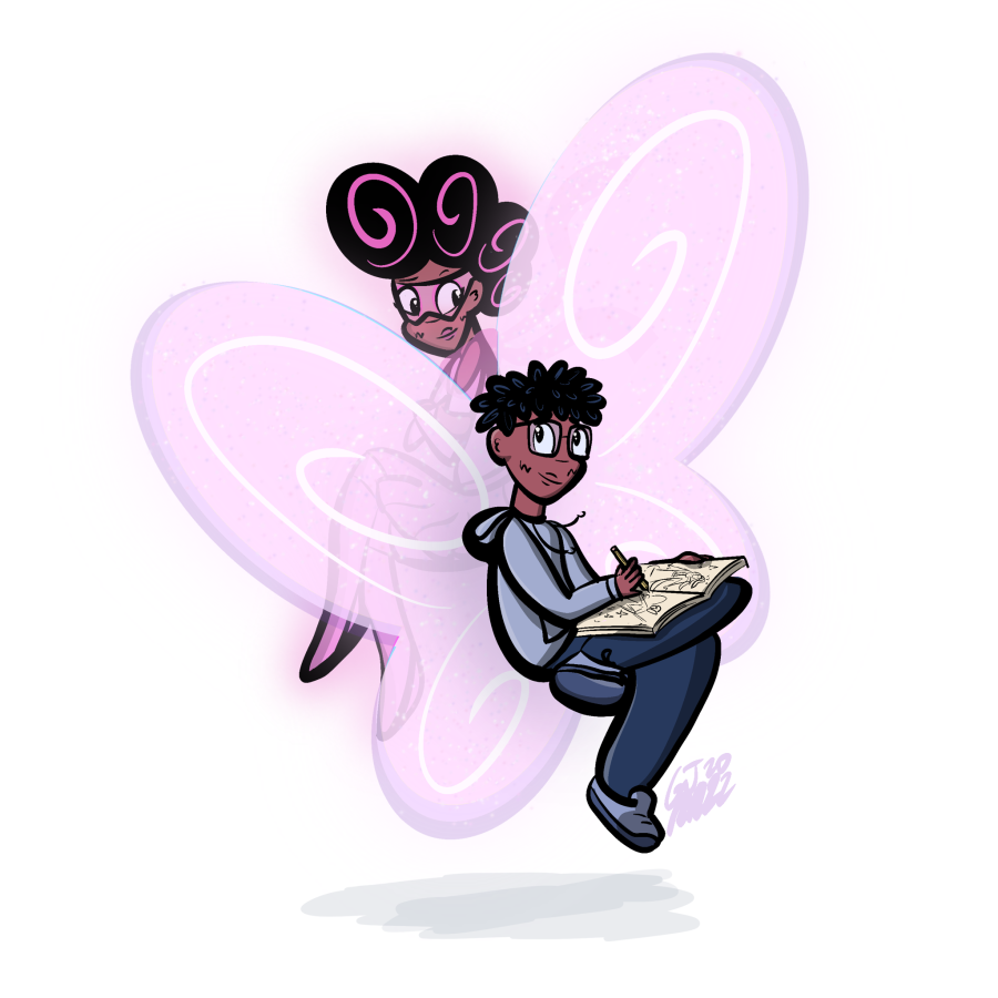 An illustration of Butterfly Girl.