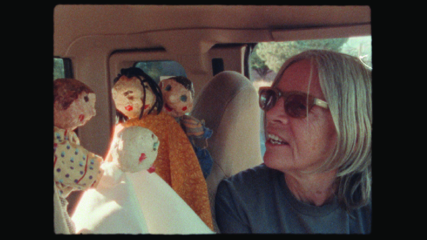 Eileen and puppets.