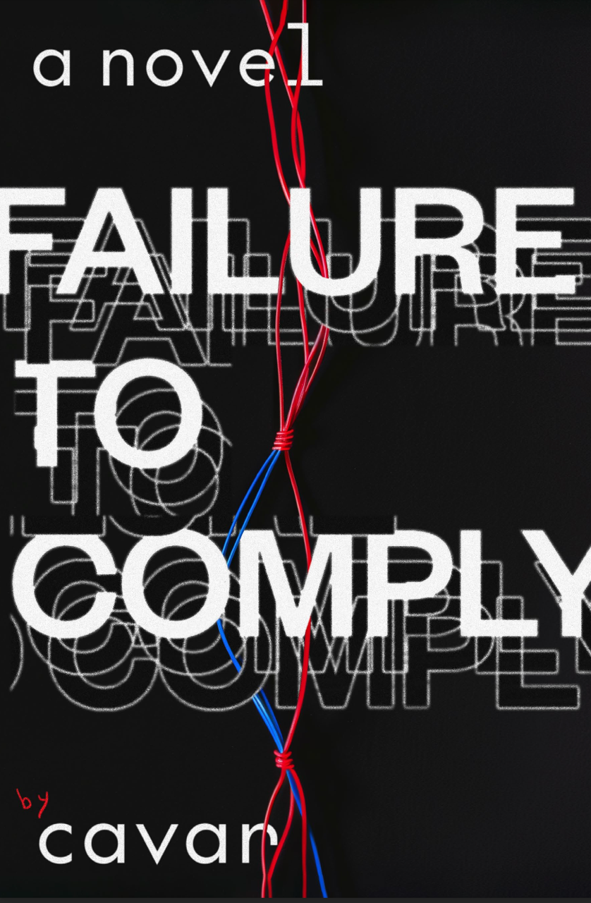 The front cover of 'Failure to Comply' by Cavar, with this title on the cover.