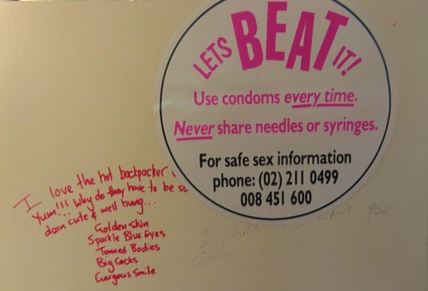 'Let's beat it!' sticker from western Sydney in the early '80s.