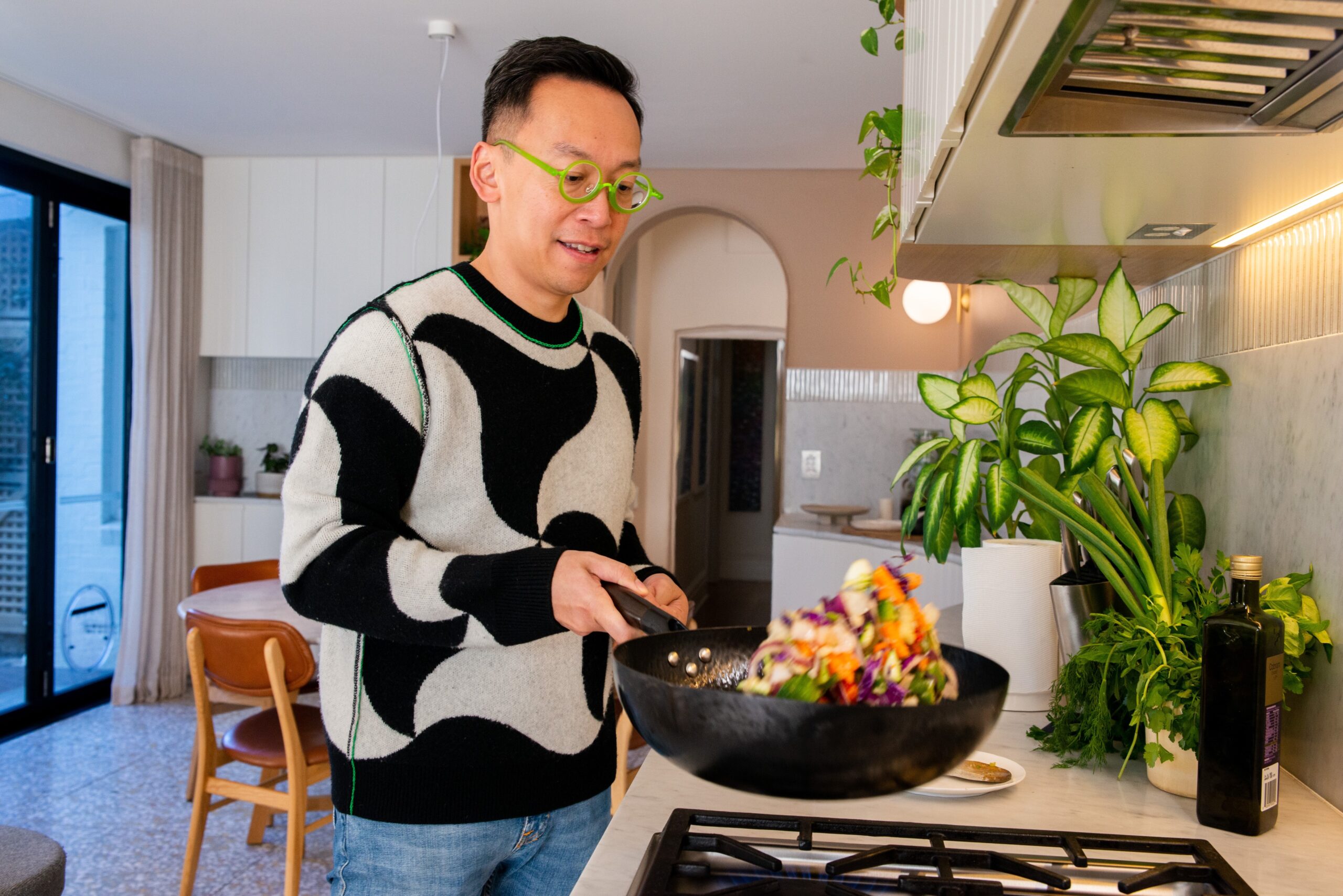 Alvin cooking